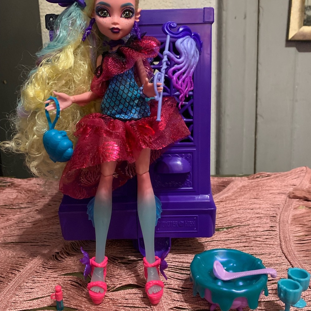 Monster High Lagoona Blue Doll in Monster Ball Party Dress W/ Themed Accessories